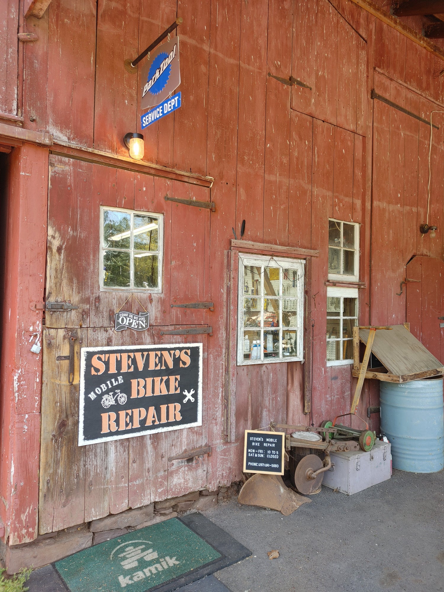 Bike Repair barn located in Lansdale PA